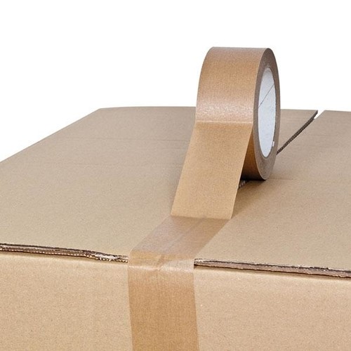 Kraftpapier Klebeband braun 50mm x 50m / selbstklebend Naturkautschuk (RLL=50 METER) Produktbild Additional View 2 L