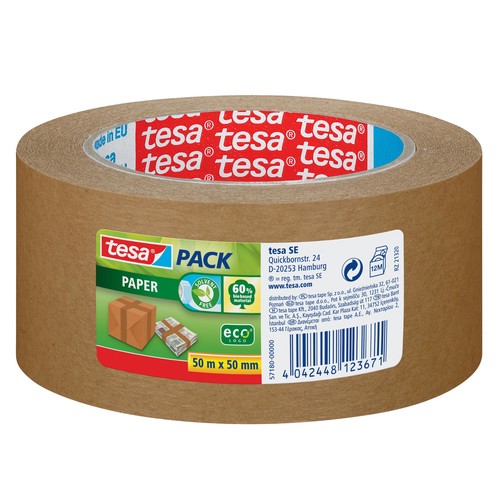 Klebeband 4313 Tesapack ecoLogo 50mm x 50m braun Papier Tesa 57180-00000-02 Produktbild