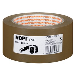 Klebeband NOPI Tesapack 50mm x 66m braun PVC geprägt Tesa 57215-00000-01 (RLL=66 METER) Produktbild