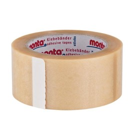 PVC Klebeband transparent MONTA 124 50mm x 66m / 42µ / Naturkautschuk (RLL=66 METER) Produktbild