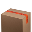 PP Klebeband orange mit Warndruck 50mm x 66m / "Vorsicht zerbrechlich" 32µ / Acrylat (RLL=66 METER) Produktbild Additional View 2 S