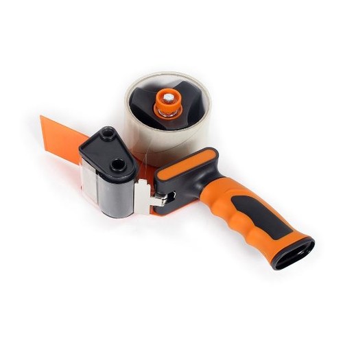 Handabroller orange für Klebeband 50mm / H3S / Soft-Touch-Griff mit einziehbarer Klinge Produktbild Additional View 1 L