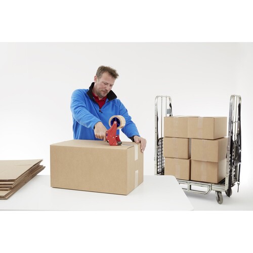 Klebeband Tesapack 4124 ultra strong 50mmx66m braun PVC leise abrollbar extrem reißfest Tesa Produktbild Additional View 2 L