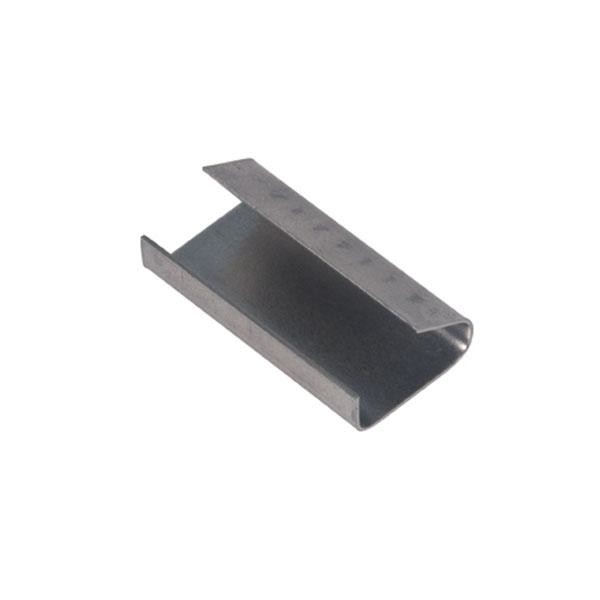 Stahl Verschlusshülse glatt für Umreifungsband 13mm (KTN=1000 STÜCK) Produktbild