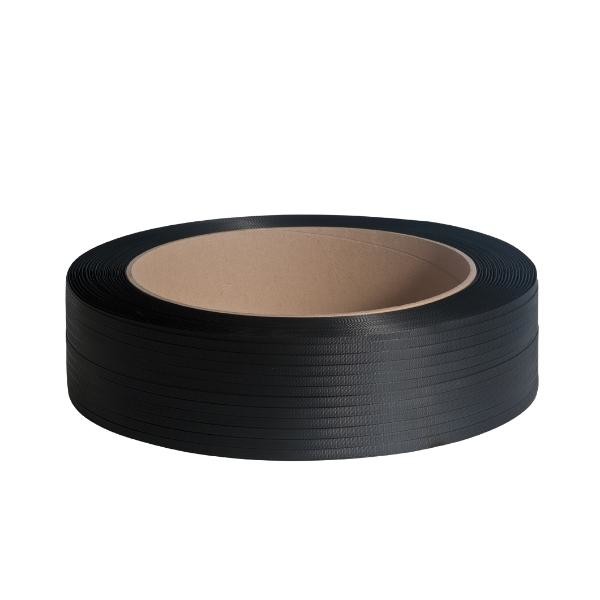 PP Umreifungsband schwarz 12,0 x 0,55mm / 3000m / Kern: 406mm (RLL=3000 METER) Produktbild