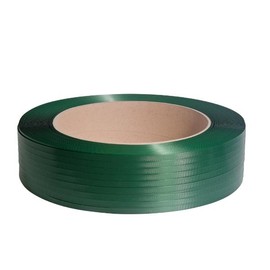 PET Umreifungsband grün geprägt 15,5 x 0,90mm / 1500m / Kern: 406mm (RLL=1500 METER) Produktbild