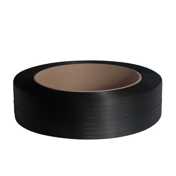 PP Umreifungsband schwarz 15,5 x 0,80mm / 1500m / Kern: 406mm (RLL=1500 METER) Produktbild