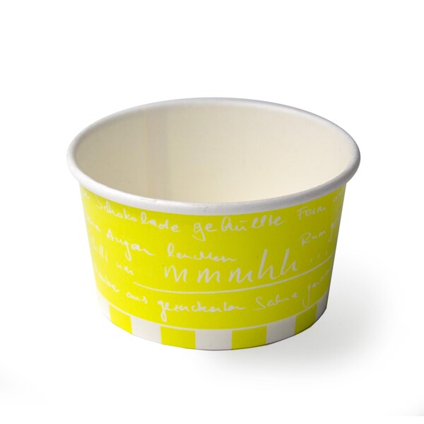 Eisbecher mmmhh 5oz Ø85mm / 50mm hoch / 148ml / zitronengelb (PACK=50 STÜCK) Produktbild Front View XL
