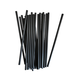 Trinkhalme / PP / Ø7mm / 150mm / schwarz / Mehrweg (PACK=500 STÜCK) Produktbild