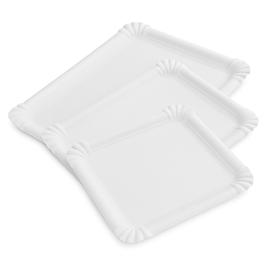 Pappteller 7x14cm / Nr. 28 - 0 / weiß (PACK=250 STÜCK) Produktbild