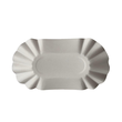Pappschalen oval 10,5x20x3,5cm / weiss / Frischfaserkarton (PACK=250 STÜCK) Produktbild