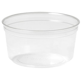 rPET Runddose Deli-Schale Crystal ecoecho Ø 116x61mm 375ml transparent (PACK=35 STÜCK) Produktbild