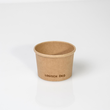 Feinkostbecher braun Kraft / Logisch öko PE-Beschichtung / 175ml / Ø98mm / 38mm (KTN=1000 STÜCK) Produktbild Additional View 1 S