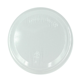 rPET Deckel Feinkostbecher / Logisch öko Ø98mm / transparent (KTN=500 STÜCK) Produktbild