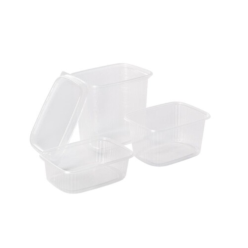 PS Rechteckbecher 108x82mm 200g transparent (PACK=50 STÜCK) Produktbild Additional View 1 L