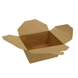 Mitnahmebox Leo braun Kraft / Größe 1 PE-Beschichtung / 130x105x65mm / 700ml Faltverschluss (KTN=450 STÜCK) Produktbild Additional View 1 S
