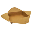 Mitnahmebox Leo braun Kraft / Größe 2 PE-Beschichtung / 215x160x50mm / 1300ml Faltverschluss (KTN=200 STÜCK) Produktbild Additional View 1 S