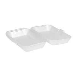 XPS Lunch-Box ungeteilt / 240x160x75mm / weiß / 1676 (PACK=125 STÜCK) Produktbild