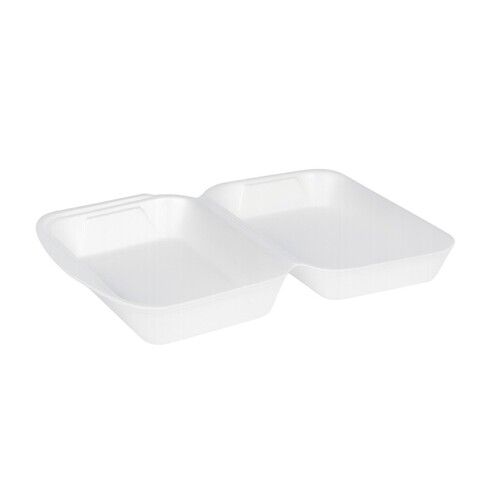 XPS Lunch-Box ungeteilt / IP10 240x160x75mm / weiß / 1676 (PACK=125 STÜCK) Produktbild Front View L