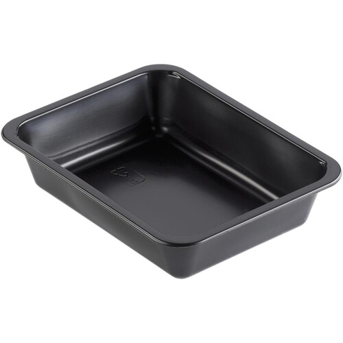 PP Siegelschale / ungeteilt 227x178x50mm / 1400ml / schwarz (KTN=216 STÜCK) Produktbild Front View L