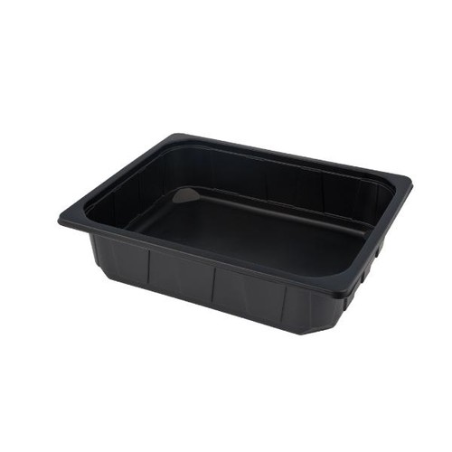PP Kunststoffschale 1/2 Gastro 325x265x80mm schwarz (KTN=96 STÜCK) Produktbild Front View L
