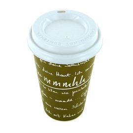 Coffee to go Becher 0,4l mmmhh grün (PACK=50 STÜCK) Produktbild