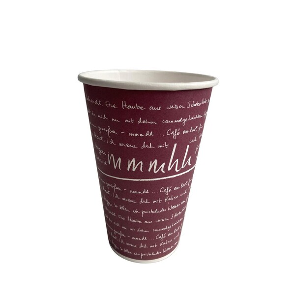 Coffee to go Becher 0,4l mmmhh (PACK=50 STÜCK) Produktbild Additional View 1 XL