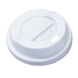 CPLA Deckel für Coffee to go Becher 80mm / weiß (KTN=1000 STÜCK) Produktbild