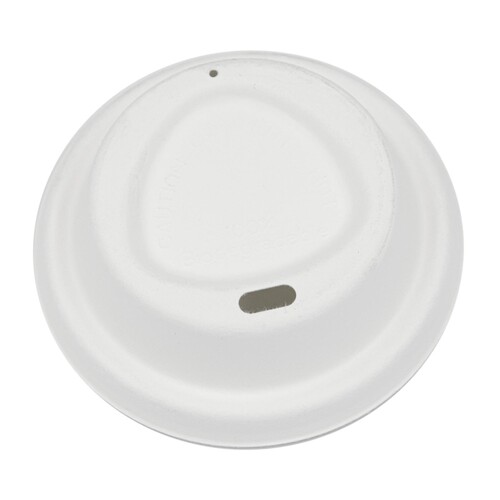 Deckel Coffee To Go / Bagasse weiß / 80mm (KTN=1000 STÜCK) Produktbild Front View L