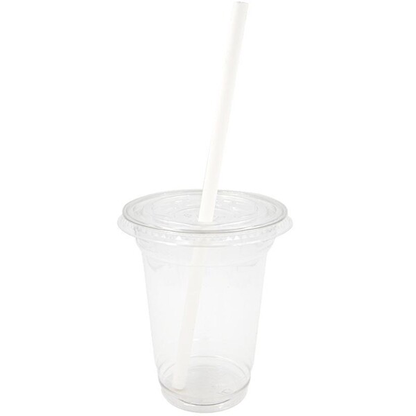 rPET Smoothie Cup Flachdeckel Kreuzschlitz Ø95mm für 225/300/400/500/ 600ml (PACK=50 STÜCK) Produktbild Additional View 1 XL