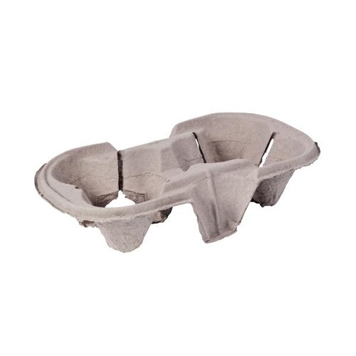 Becherhalter für 2 Becher grau 21x11x4cm (PACK=180 STÜCK) Produktbild Front View L