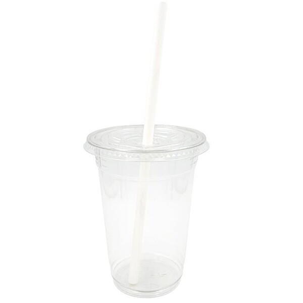 rPET Smoothie Cup 400ml Ø95mm Höhe 125mm mit Eichstrich (PACK=50 STÜCK) Produktbild Additional View 1 XL