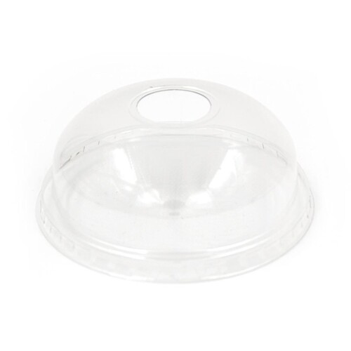 rPET Smoothie Cup Domdeckel mit Loch Ø95mm für 225/300/400/500/600ml (PACK=50 STÜCK) Produktbild