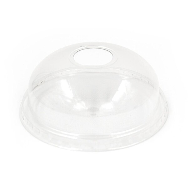 rPET Smoothie Cup Domdeckel mit Loch Ø95mm für 225/300/400/500/600ml (PACK=50 STÜCK) Produktbild