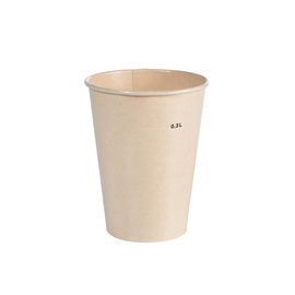 Bagasse Smoothie Cup 350ml Breeze Becher / Ø90mm Höhe 113mm / mit Eichstrich 300ml / DUNI (PACK=50 STÜCK) Produktbild