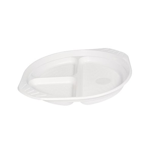 PP Menüteller 3-geteilt Ø22cm weiß reuse / Mehrweg (PACK=100 STÜCK) Produktbild Additional View 1 L