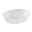rPET Salatschalen oval mit Klappdeckel 200x160x51mm / 750ml / transparent (PACK=50 STÜCK) Produktbild Additional View 1 S