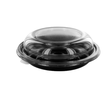 PET Salatschalen UFO mit Deckel 225x450mm / 750ml / schwarz- transparent / 2140-245 (KTN=100 STÜCK) Produktbild Additional View 1 S