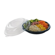 PET Salatschalen UFO mit Deckel 225x450mm / 750ml / schwarz- transparent / 2140-245 (KTN=100 STÜCK) Produktbild Additional View 2 S