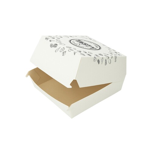 Burgerbox weiß 120x120x100mm / Tasty (PACK=100 STÜCK) Produktbild Additional View 1 L