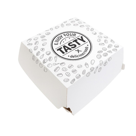 Burgerbox weiß 120x120x100mm / Tasty (PACK=100 STÜCK) Produktbild