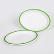 Teller Chinet oval 26x19cm Design LOGISCH ÖKO weiß (PACK=140 STÜCK) Produktbild