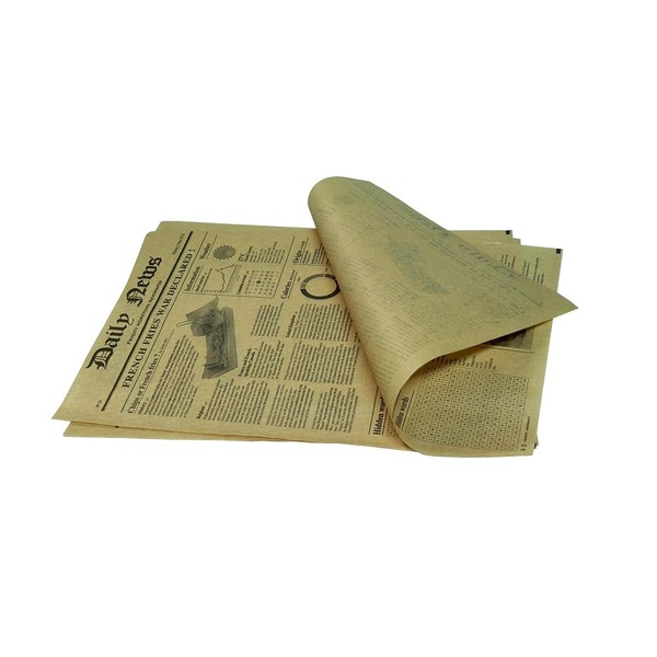 Einschlagpapier "Newsprint" 27x35cm / 35g / braun / fettdicht / Pergamentersatz (KTN=1000 STÜCK) Produktbild Additional View 1 XL