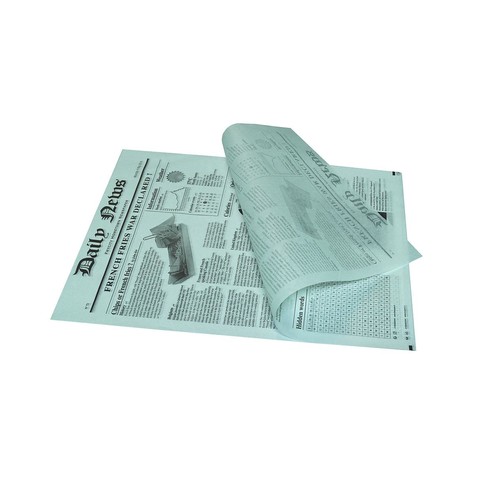 Einschlagpapier "Newsprint" 27x35cm / 35-40g / weiß / fettdicht / Pergamentersatz (KTN=1000 STÜCK) Produktbild Additional View 1 L
