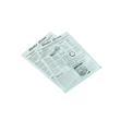 Einschlagpapier "Newsprint" 27x35cm / 35-40g / weiß / fettdicht / Pergamentersatz (KTN=1000 STÜCK) Produktbild
