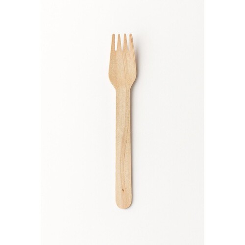 Gabel Holz 160mm natur unbeschichtet (PACK=100 STÜCK) Produktbild Front View L