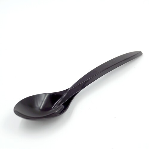 Löffel / 180mm / schwarz PP / Mehrweg (PACK=100 STÜCK) Produktbild Front View L
