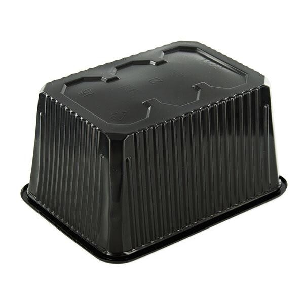 PP Uni Schale 180x133x93mm 1500g schwarz (PACK=50 STÜCK) Produktbild Additional View 1 XL