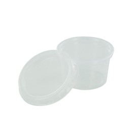 PP Butter Cups mit Deckel 30ml weiß (PACK=50 STÜCK) Produktbild