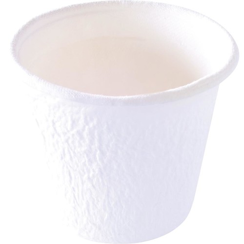 Bagasse Dressingbecher ecoecho Ø63x53mm 85ml weiß Duni 192067 (PACK=150 STÜCK) Produktbild Front View L